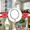 Eagles Silver Curtain Rings - 1.5 Inch Inner Dia Drapery