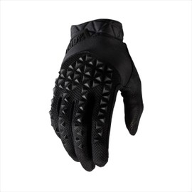 100% GEOMATIC Mountain Biking Gloves - MTB & Power Sport Racing Protective Gear (MD - BLACK)