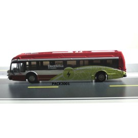 Iconic Replicas Toronto TTC 1/87 Scale Proterra ZX5 Electric Transit Bus Diecast Model Route 505