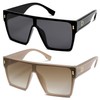 Allarallvr Oversized Trendy Square Sunglasses For Women Men Rectangle Fashion
