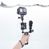 Mechrig Multi-Functional Camera Mount for GoPro/Insta360, Aluminum Alloy Handheld Stabilizer