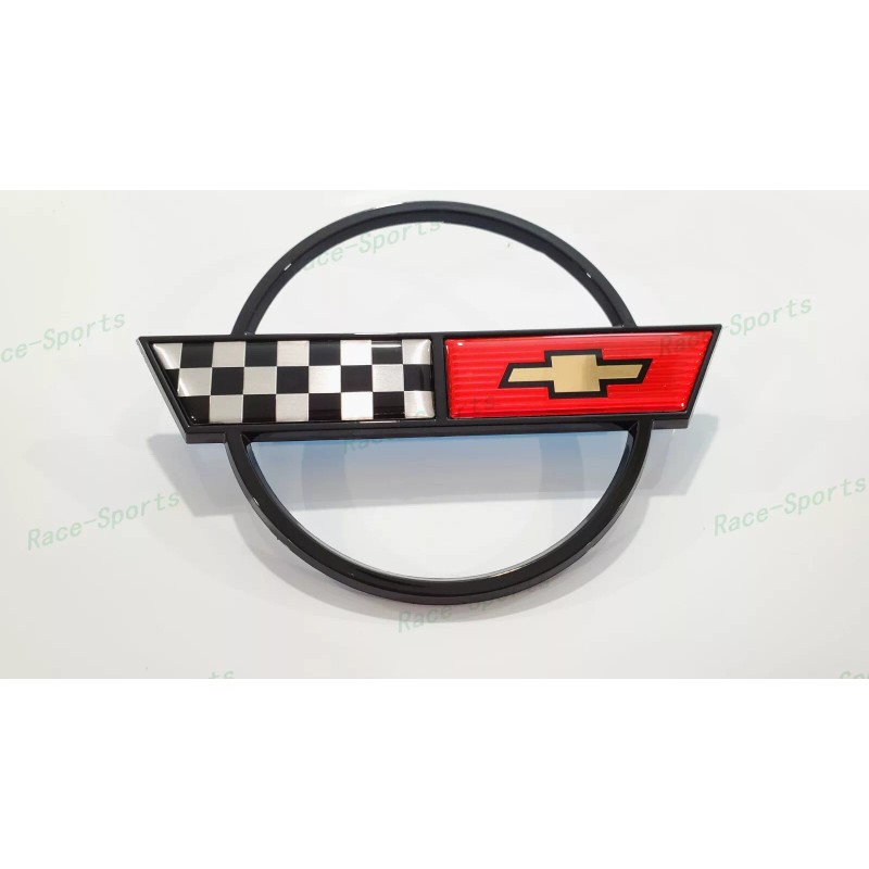 AUTO Black Red Front Nose Hood Rear Gas Lid Cross
