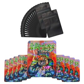 100 Bags, 1 Special Cartoon Pattern, Resealable Candy Bags, Gummies Bags, 5 x 4 Inch Storage Baggies, Treat Bags, Cookie Bag (brown)