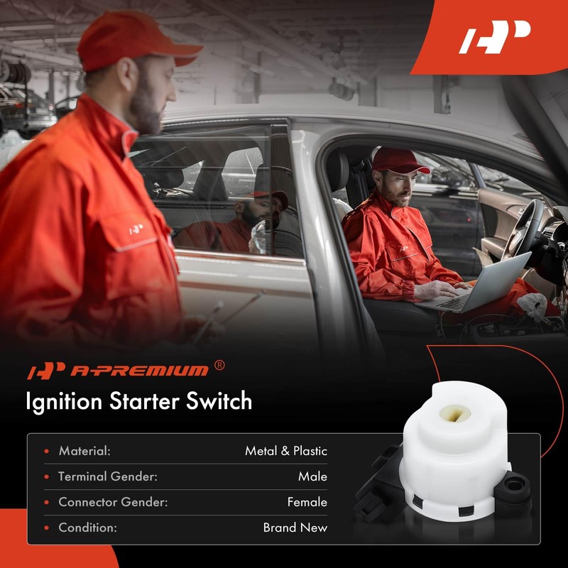 A-Premium Ignition Starter Switch Compatible with Mitsubishi Vehicles - Lancer