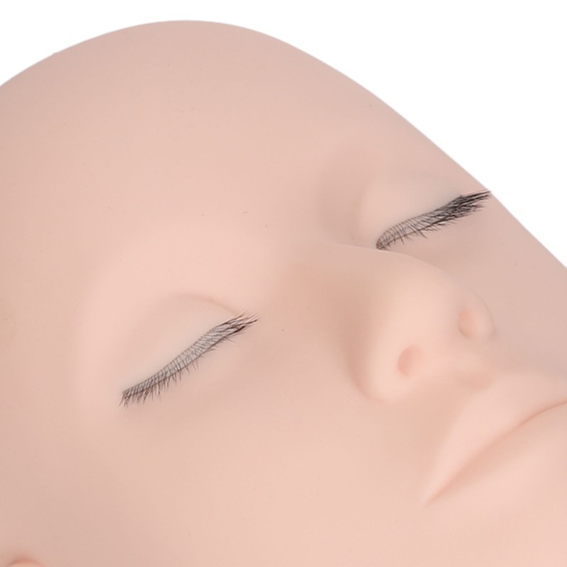 Eyelash Mannequin Head 3 Layers High Density Lash Extension Makeup