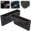 Car Seat Gap Organizer with Cup Holder – Black Leather