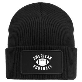 Huuraa Beanie American Football Ball Gift Black American Football Gift Idea