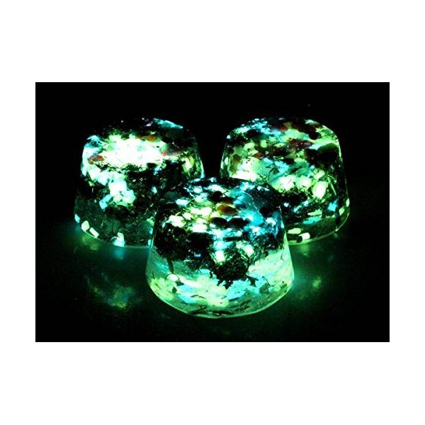 Orpanit® Orgonite Towerbuster "Akasha Light" Glow-in-the-Dark S I 100% Real