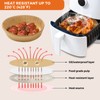 250 Pcs Air Fryer Liners Disposable, 6.5" Round Unbleached Parchment