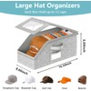 YINTRAX 3 Pack Hat Storage Box for Baseball Caps
