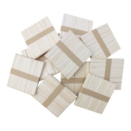 Kids B Crafty 300 Lolly Sticks for Craft, Lollipop, Wood, Smooth, Wooden114mm Lollypop, Ice, Crafts, Popsicle