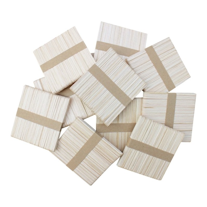 Kids B Crafty 300 Lolly Sticks for Craft, Lollipop, Wood,