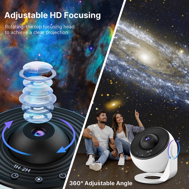 Mumaniu Planetarium Star Projector,Realistic Starry Sky Night Light with 12