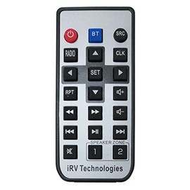 IRV-R4 Wireless Remote Control,Replacement for IRV Technology Car Stereo IRV36,IRVHP2 Two Zones Wall Mount Car Radio with Bluetooth