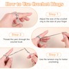 8 Pcs Crochet Ring for Finger, Adjustable Crochet Tension Ring,