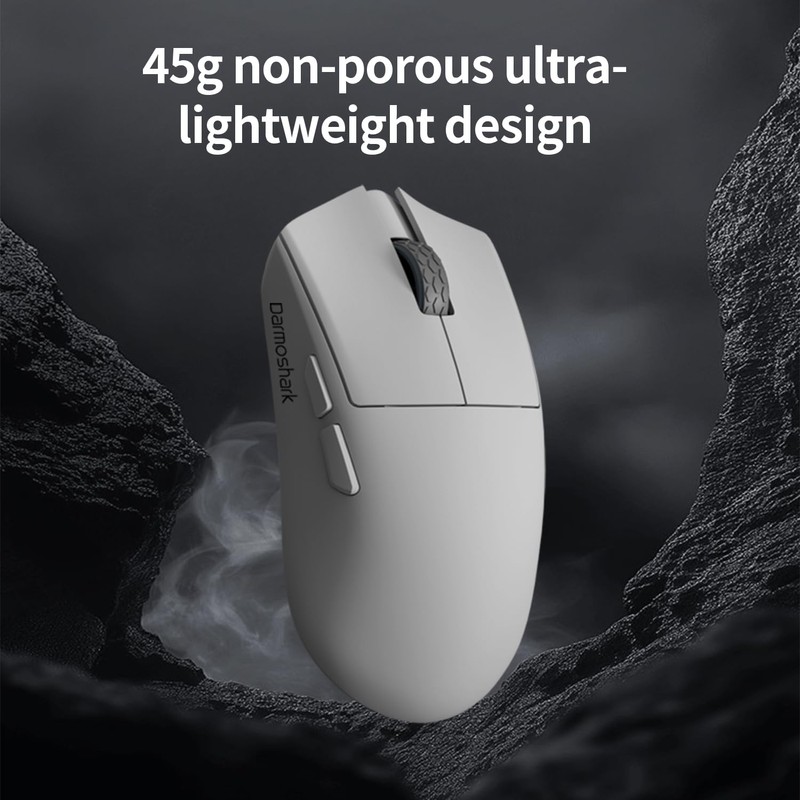 Darmoshark M3XS Wireless Gaming Mouse,Tri-Mode 2.4G/USB-C/Bluetooth Mouse Up to 26000DPI,PAW3395