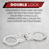 vulcanforce Professional Grade Steel Hinged Handcuffs – Double Locking Tactical
