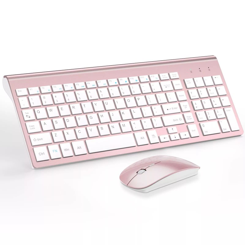 Topmate Ultra Slim Wireless Keyboard and Mouse Combo, Silent Compact