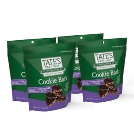 Tate's Bake Shop Cookie Bark, Chocolate Chip Cookies with Dark Chocolate and Sea Salt, 4-5 oz Bags