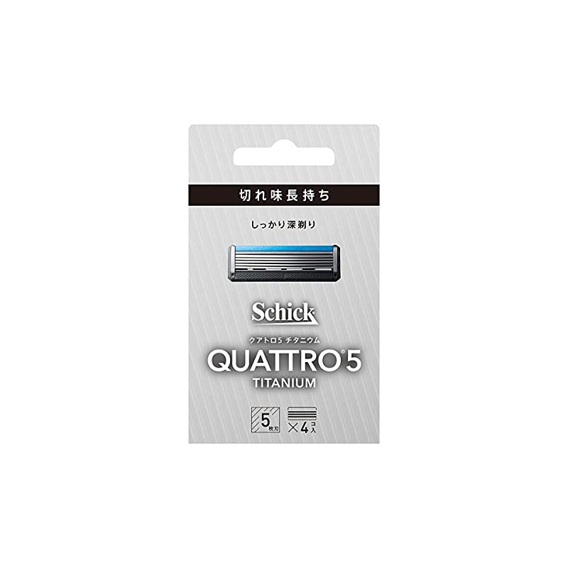 Quattro Schick Quattro 5 Titanium Replacement Blade (4 Pieces), Made