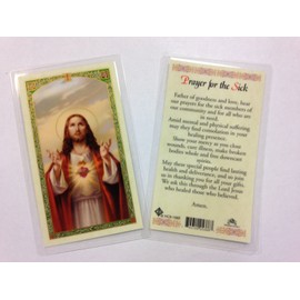 Holy Prayer Cards for The Prayer to The Sick Set of 2 in English