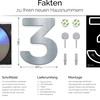 N-01-3-E Stainless Steel House Number 3 - Solid, Weatherproof and
