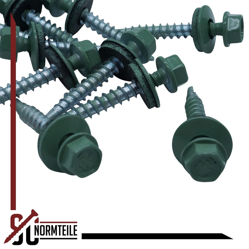 SC5164 Trapezoidal Sheet Metal Screws with EPDM Sealing Washer, 4.8