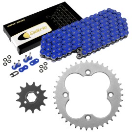 Honda Blue O-Ring Drive Chain & Sprocket Kit for Honda ATC250R 1986 TRX250R 1986 87