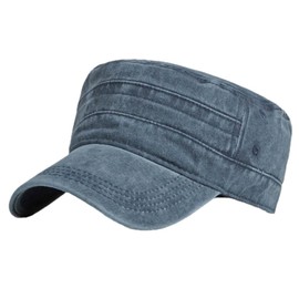 FREESE Men's Work Cap, For Work, Outdoors, Cotton, Lightweight, Beautiful Silhouette, UV Protection, Washed Fabric, All Seasons, navy-wash fabric