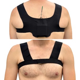 URSA X Strap: One-Piece Harness for Microphone Transmitters and Lav Mics. Multiple LAV Pouches. Compatible with URSA MiniMounts. For Sports/Active Shoots (Black, X-Large)