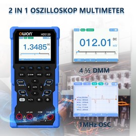 HDS120 1MHz Bandwidth Oscilloscope Multimeter 2 in 1 Function for Multiple Testers