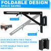 Shimeyao 4 Pcs 12 Inch E Track Folding Shelf Brackets