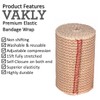 Vakly Elastic Bandage Wrap Rolls with Self-Closure [Pack of 10]