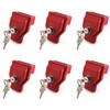NAKAKEKO Plastic, Glad Hand Lock, Keyed Alike Pair (6-Pack) for