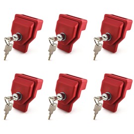 NAKAKEKO Plastic, Glad Hand Lock, Keyed Alike Pair (6-Pack) for Tractor Trailer Trucks - Semi Trailer Lock