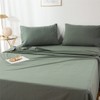 Ruccit 2 Pack Sage Green Pillowcases Washed Cotton Green Pillow