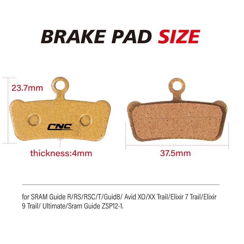 CNCLOL Bike Disc Brake Pads For Avid XO/XX Trail/Elixir 7