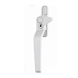 uPVC Window Handle Avocet Cockspur Window Handle, Left, 9mm Backset, White Double Glazed Avocet Cockspur uPVC Window Handles - White