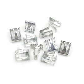 sourcing map Dashboard Holder Console Instrument Panel Metal Clips 13.5 x 15 mm Pack of 10