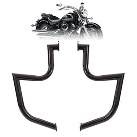 Kinglemc Engine Guard Highway Freeway Crash Bar for Yamaha Vstar Xvs 1100 Classic Custom Silverado (Bright Black)
