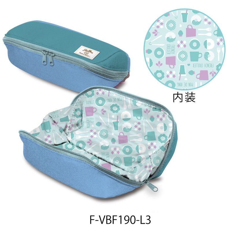 Kokuyo F-VBF190-L3 Pencil Case, Large Capacity, Shelbro Limited Mister Donut