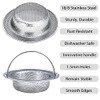 Kitchen Sink Strainer, 2-Pack Sink Strainer Basket with Handle, 4.5"