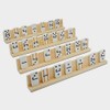 CALLARON Wooden Display Stand Dominoes Card Base 4pcs Desktop Stand