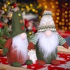 LATERN Pack of 2 Christmas Gnome Swedish, Adorable Handmade Santa