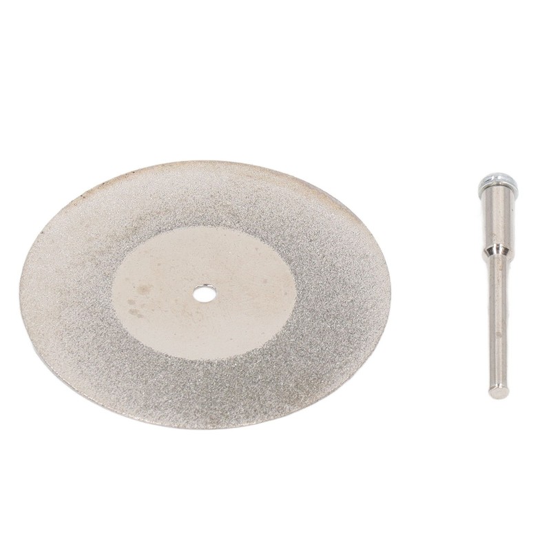 10PCS Thin Diamond Cutting Disc with Rod Round Grinding Sanding