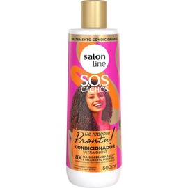 Salon Line - Linha SOS Cachos (De Repente Pronta) - Condicionador Ultra Gloss 500 Ml - (SOS Curls (Suddenly Ready) - Ultra Gloss Conditioner 16.91 Fl Oz)
