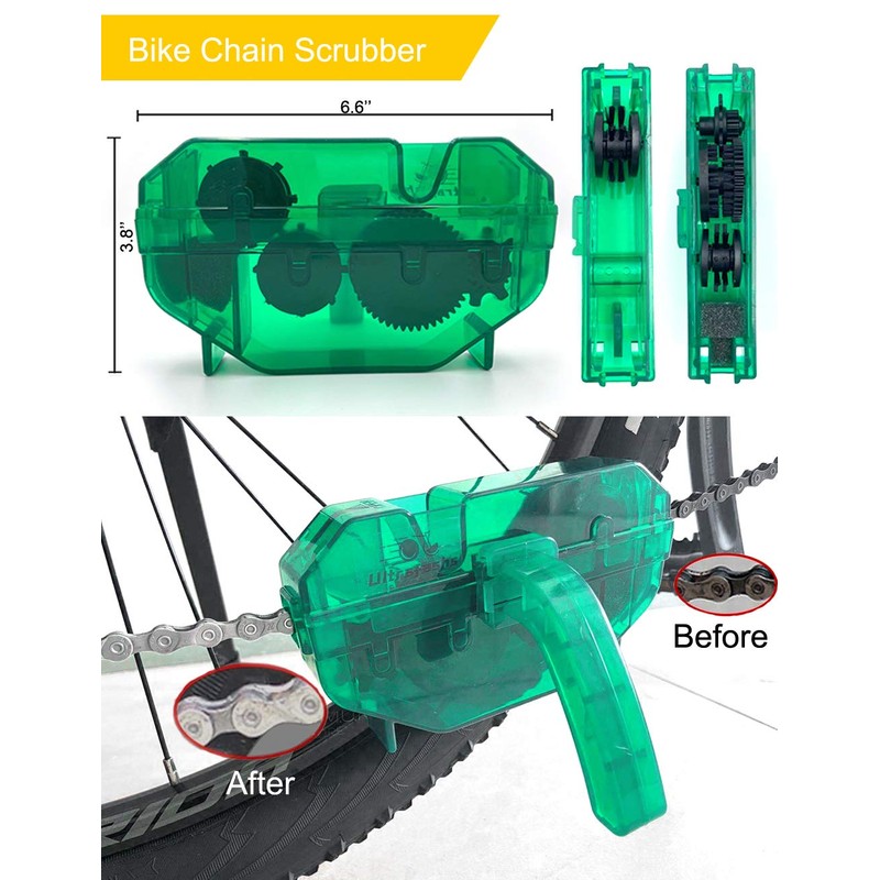 Ultrafashs Bicycle Chain Oil Lubricant and Cleaner Set with Bike