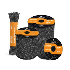 Abma Cord Paracord 550 Nylon Rope Paracord 4 mm Cords with 7 Core Strands Type III Survival Parachute Cord Top 45 Hot Colours - Max. 250 kg (550 lbs)