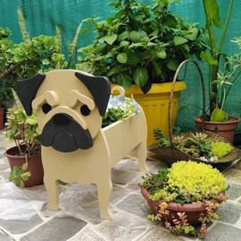 Matago Cartoon Pet Dog Flower Pot, Animal Planter for Succulents, Cacti & Air Plants