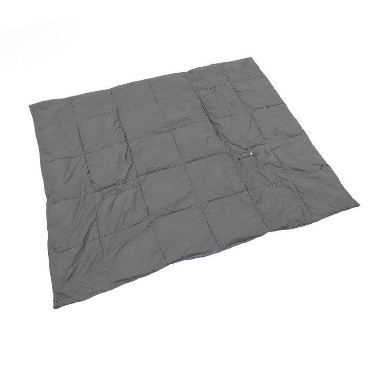 USB Heated Blanket Dark Grey 3 Temp Modes 52x43in Soft